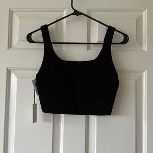 Sculpt Knit Square Neck Crop Tank